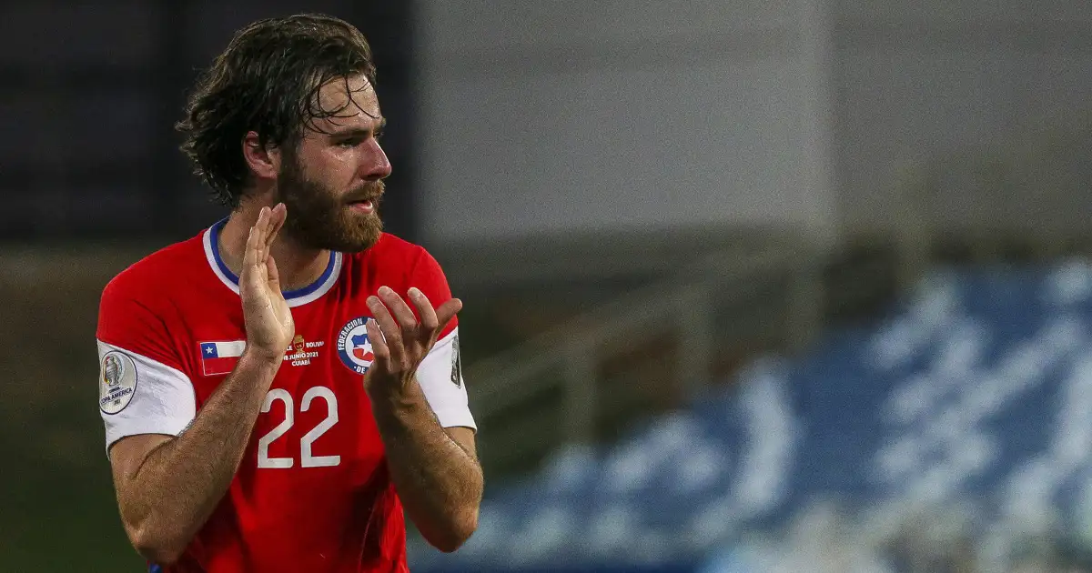 Watch: Ben Brereton Diaz scores outrageous looping header for Chile