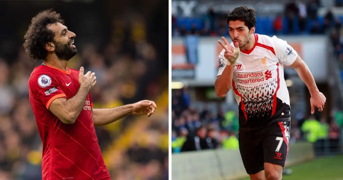 Comparing Mo Salah’s stats in 2021-22 to Luis Suarez’s historic 2013-14