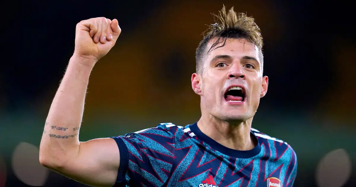 Watch: Granit Xhaka refuses to take captain’s armband in Arsenal victory