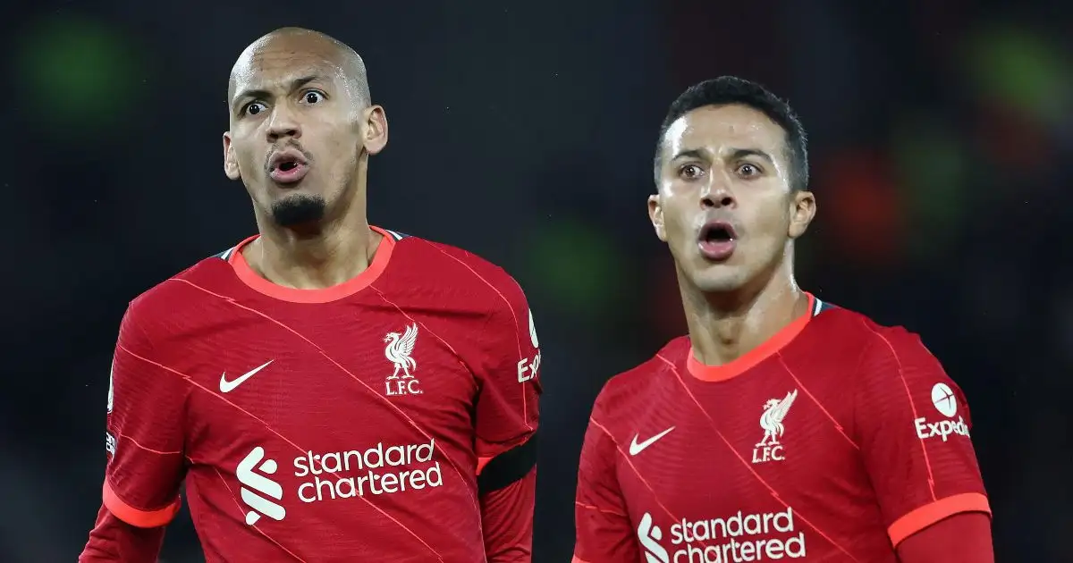 Liverpool’s unbelievable record with Thiago & Fabinho starting together