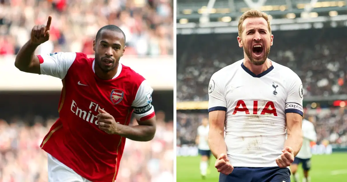 Comparing Harry Kane and Thierry Henry’s records for Spurs & Arsenal