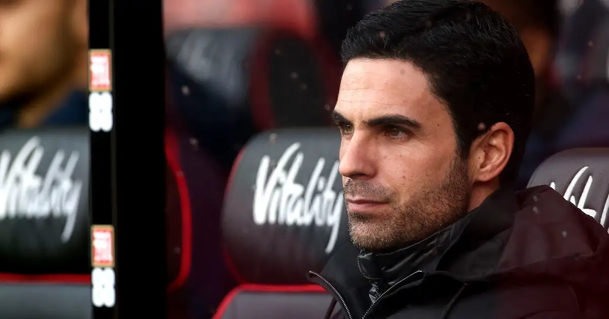 Arsenal manager Mikel Arteta during the Premier League match at the Vitality Stadium, Bournemouth. 26 December 2019.