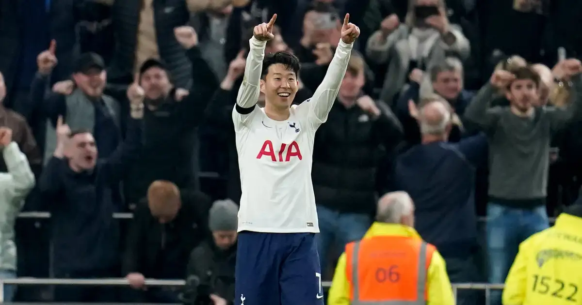 Watch: Tottenham’s Heung-Min Son comically dives after ball hits him