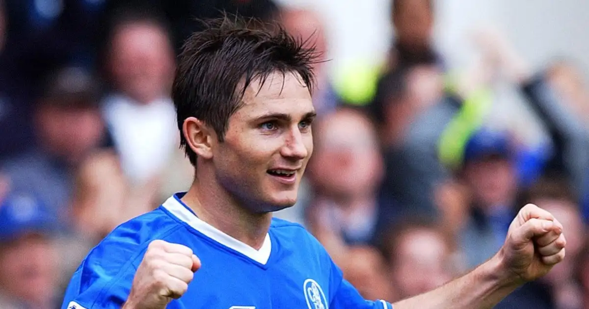 Frank Lampard for Chelsea, London, Stamford Bridge, May 2004.