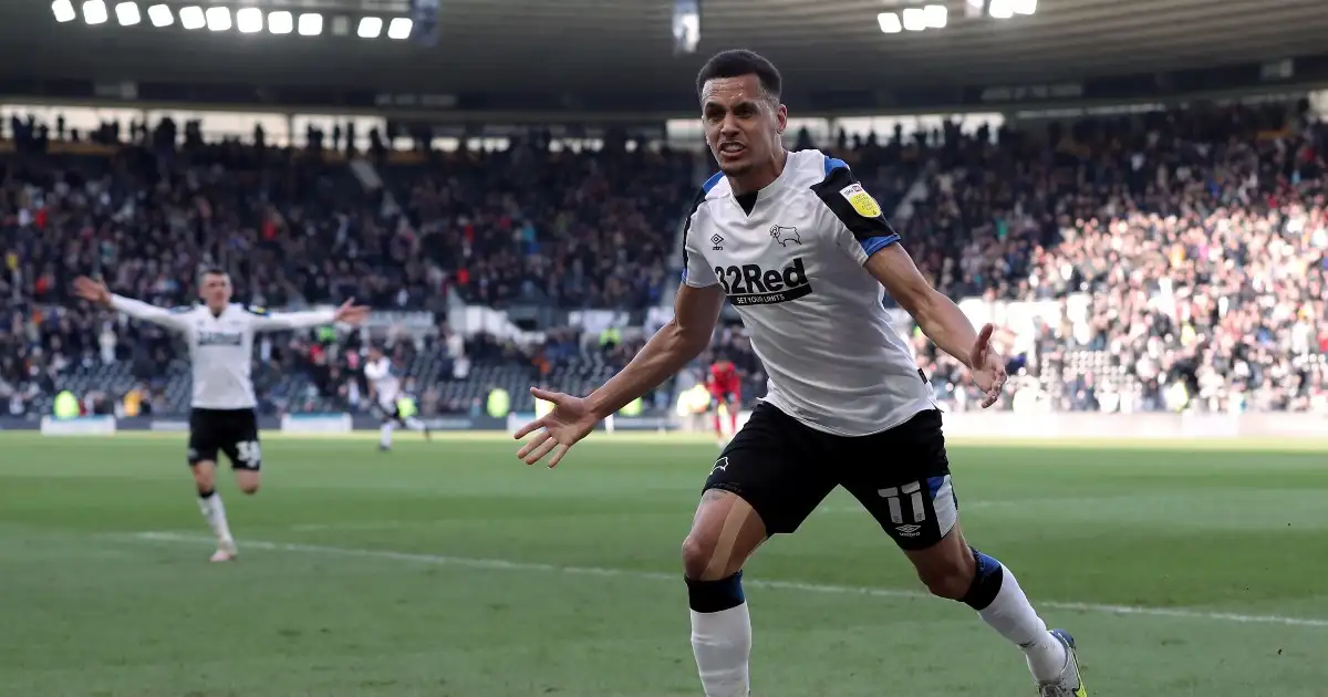 Watch: Ex-Man Utd Ravel Morrison scores sublime scissor kick for Derby