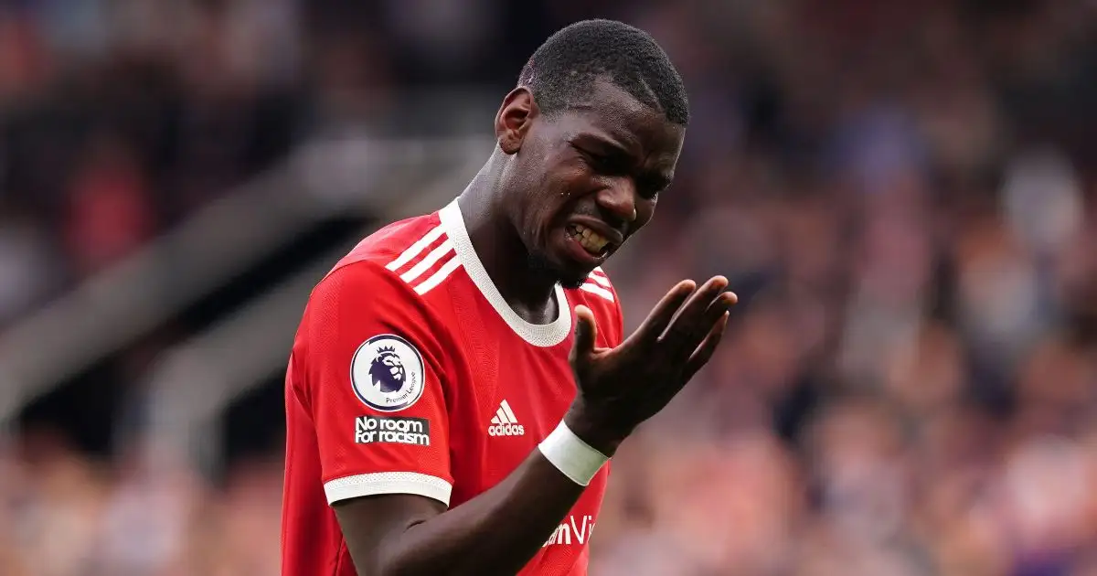 Watch: Maguire bizarrely boots Paul Pogba in the head and draws blood