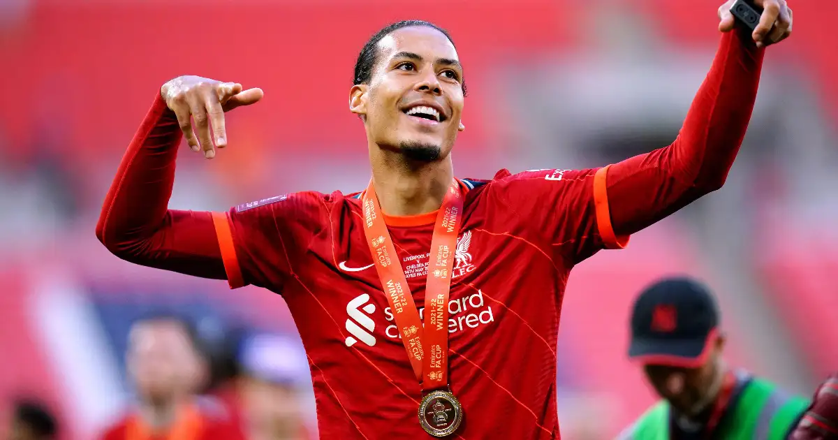 Watch: Liverpool players serenade Virgil van Dijk after FA Cup victory