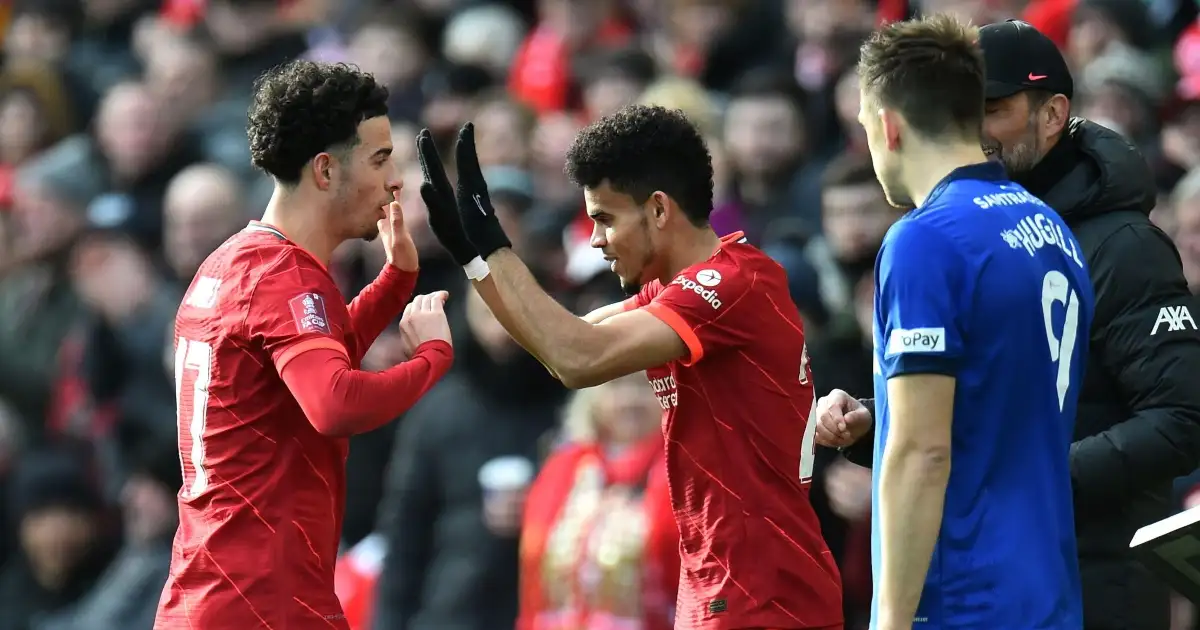 Watch: Curtis Jones and Luis Diaz dance together after Liverpool win