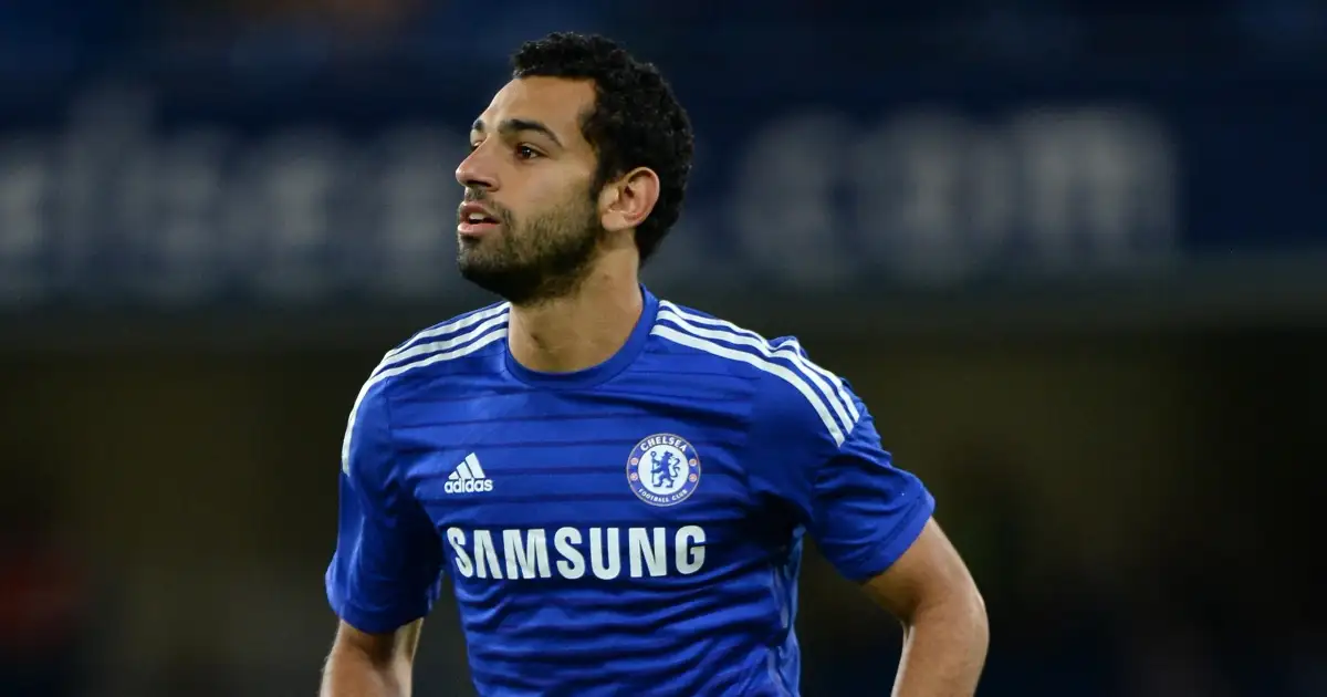 Chelsea's Mohamed Salah playing in a pre-season friendly against Real Sociedad. Stamford Bridge, August 2014.