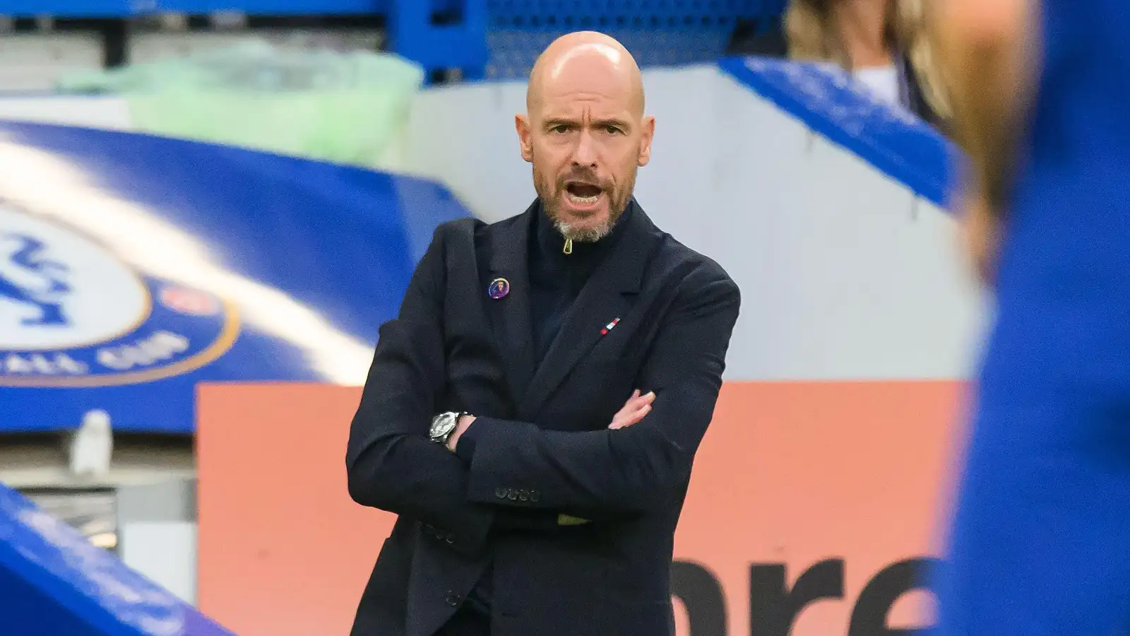 Watch: Ten Hag yells at Luke Shaw for running down clock instead of attacking