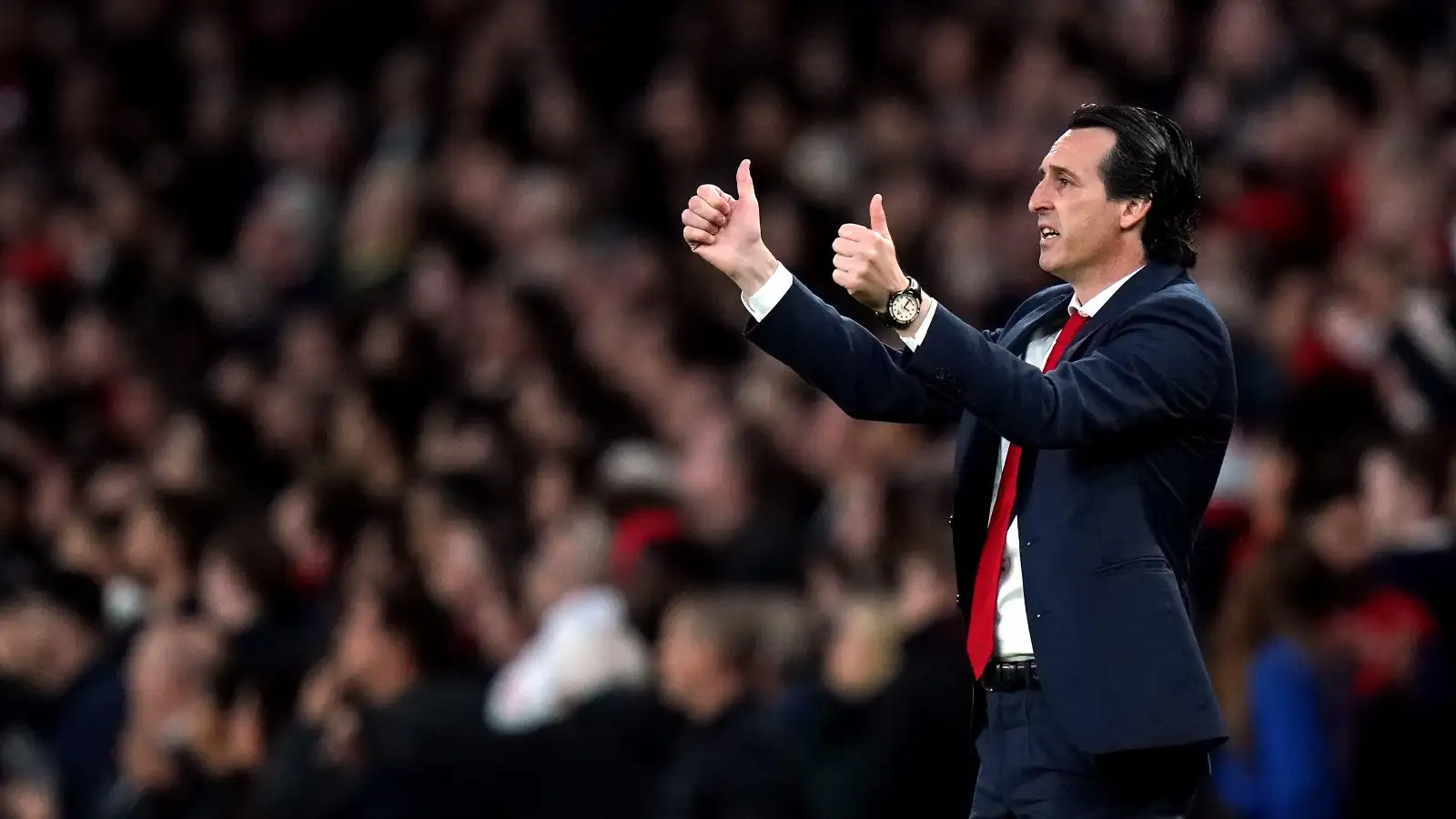 The Premier League table during Unai Emery’s reign at Arsenal