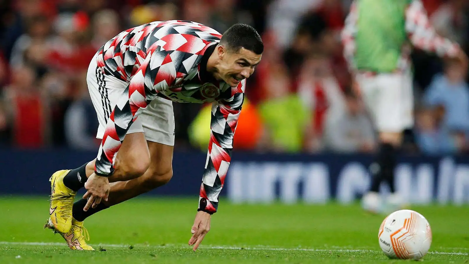 Watch: Cristiano Ronaldo hilariously attempts Antony spin in warm-up