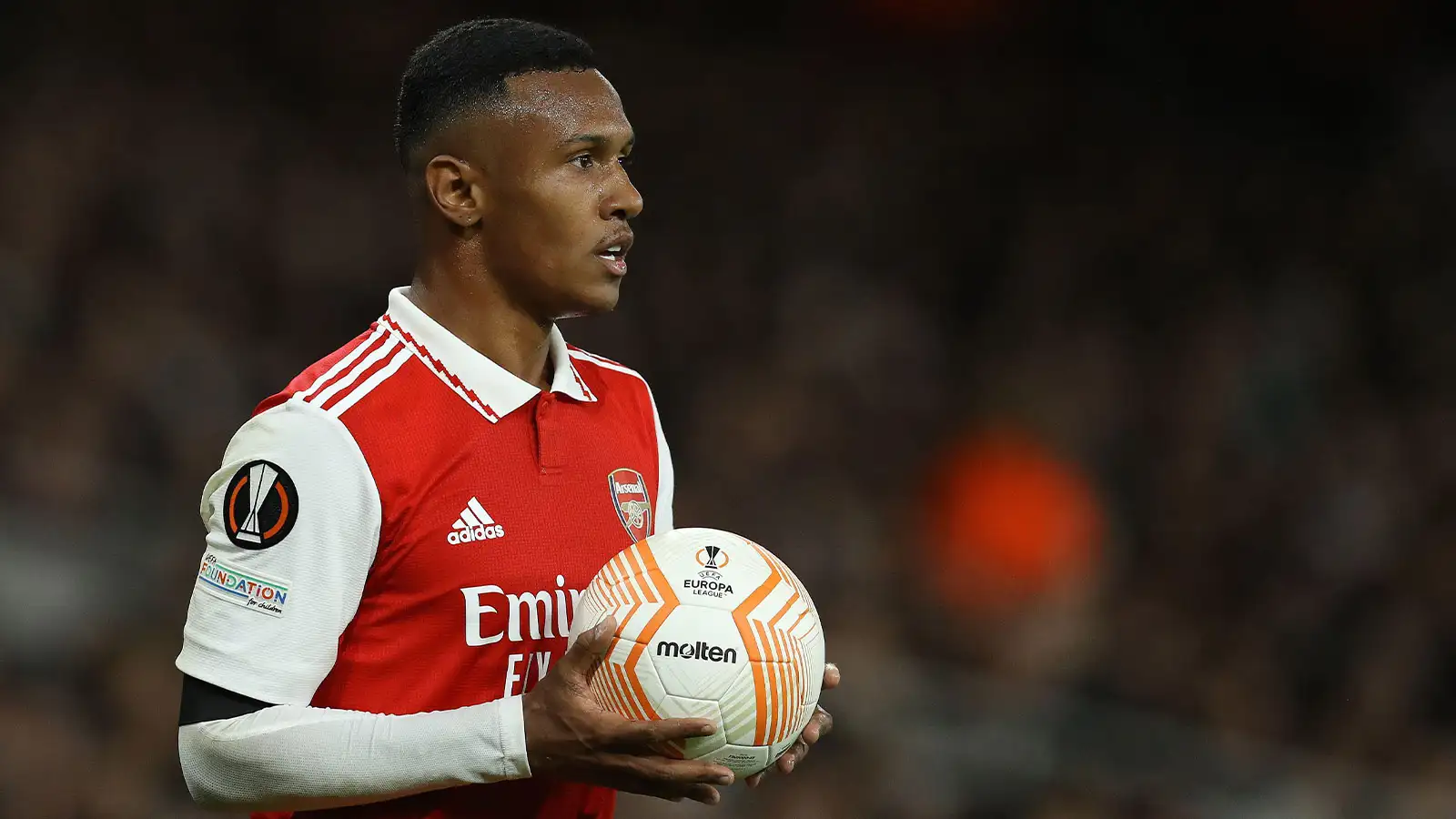 Marquinhos of Arsenal during the UEFA Europa League match at the Emirates Stadium