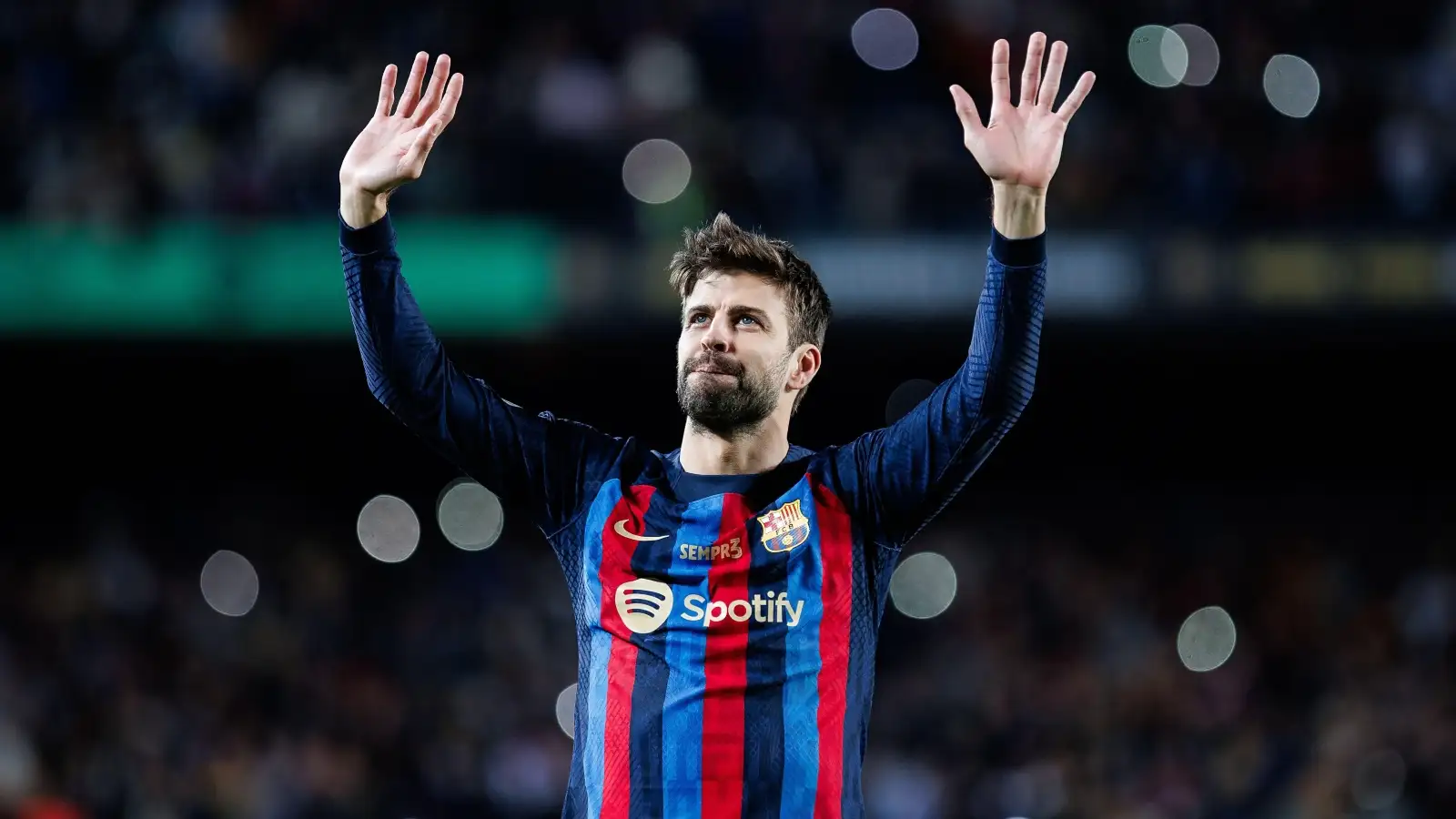Watch: Gerard Pique hilariously sent off in final Barca match for dissent