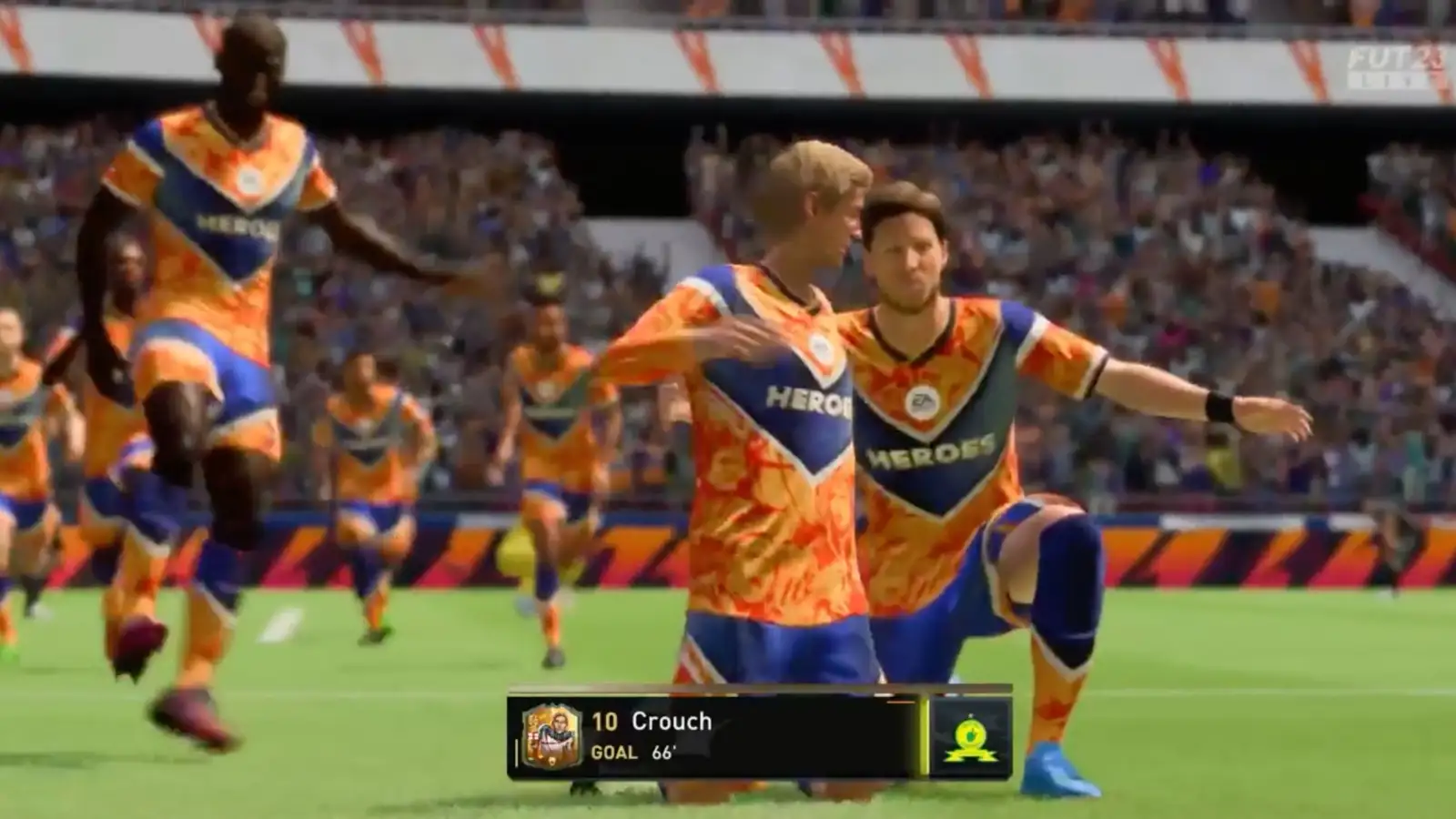 Someone’s tried out THREE target men on FIFA 23 – & it’s glorious chaos