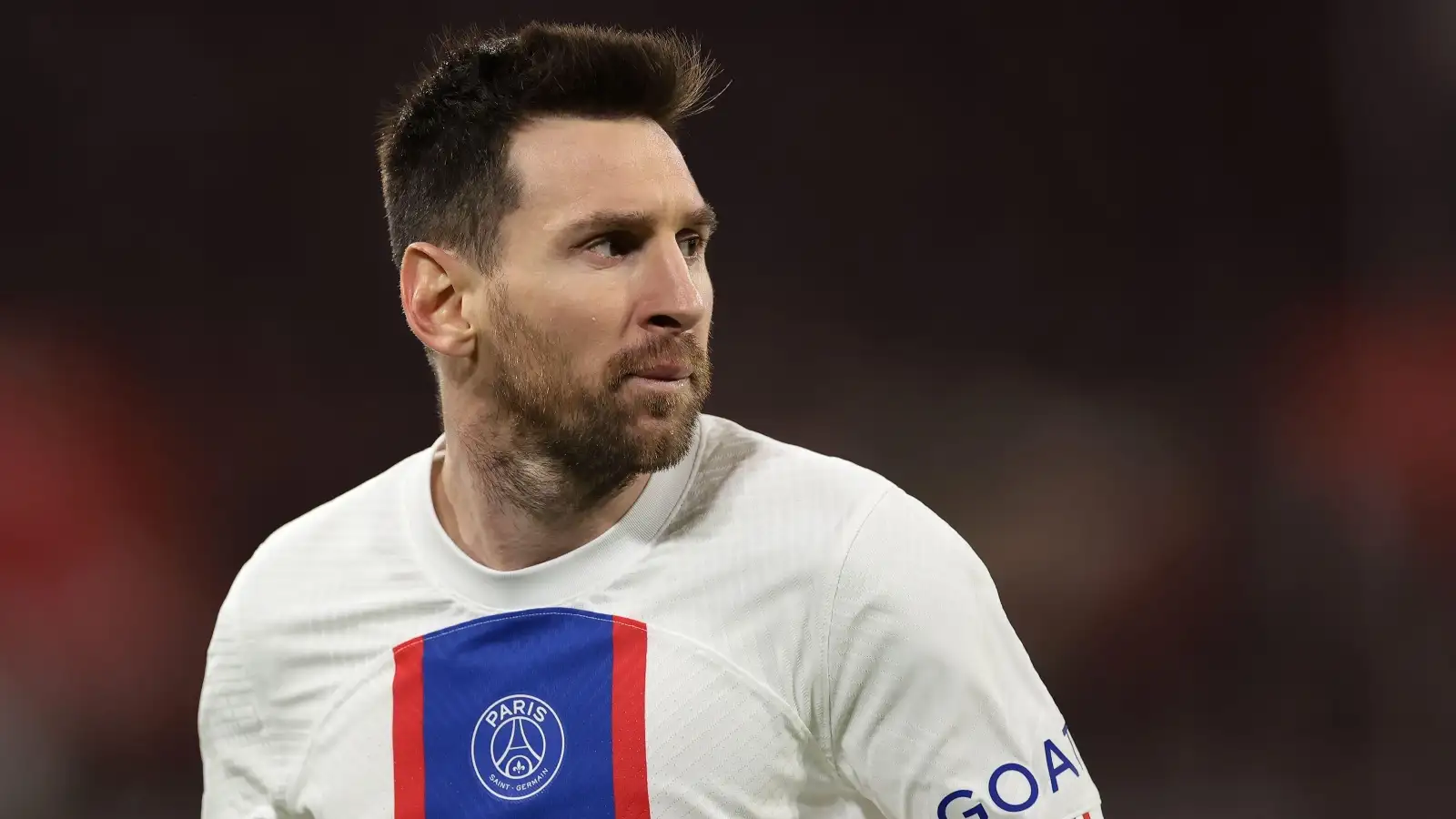 Lionel Messi during the UEFA Champions League match between Bayern Munich and PSG at Allianz Arena, Munich, March 2023.