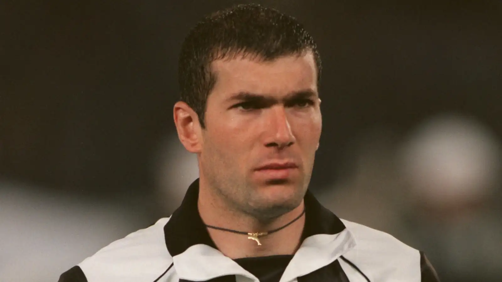 Zinedine Zidane before the UEFA Champions League match between Juventus and Monaco at Stadio Delle Alpi, Turin, April 1998.