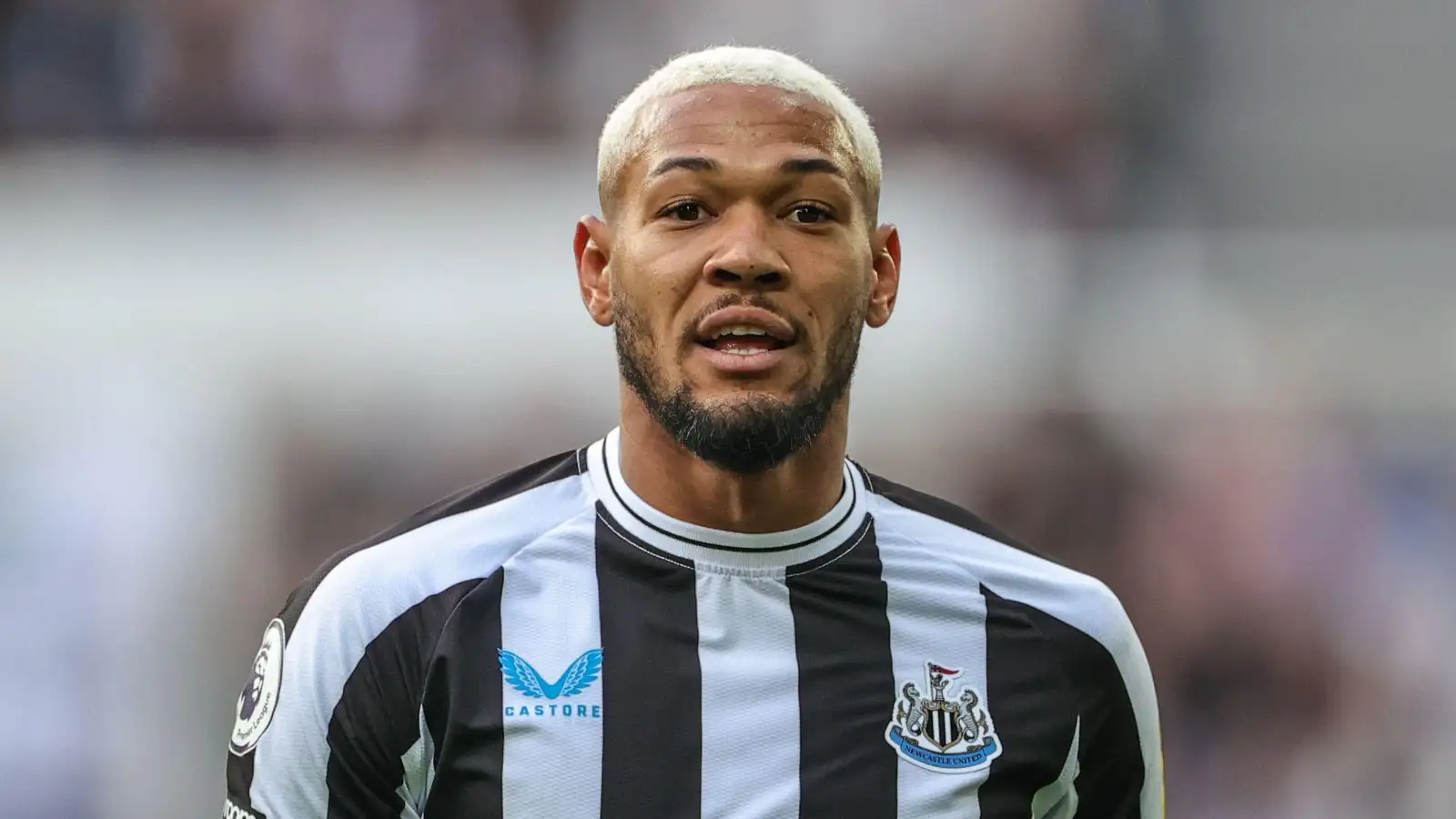 Joelinton #7 of Newcastle United during the Premier League match Newcastle United vs Brentford at St. James's Park, Newcastle, United Kingdom, 8th October 2022