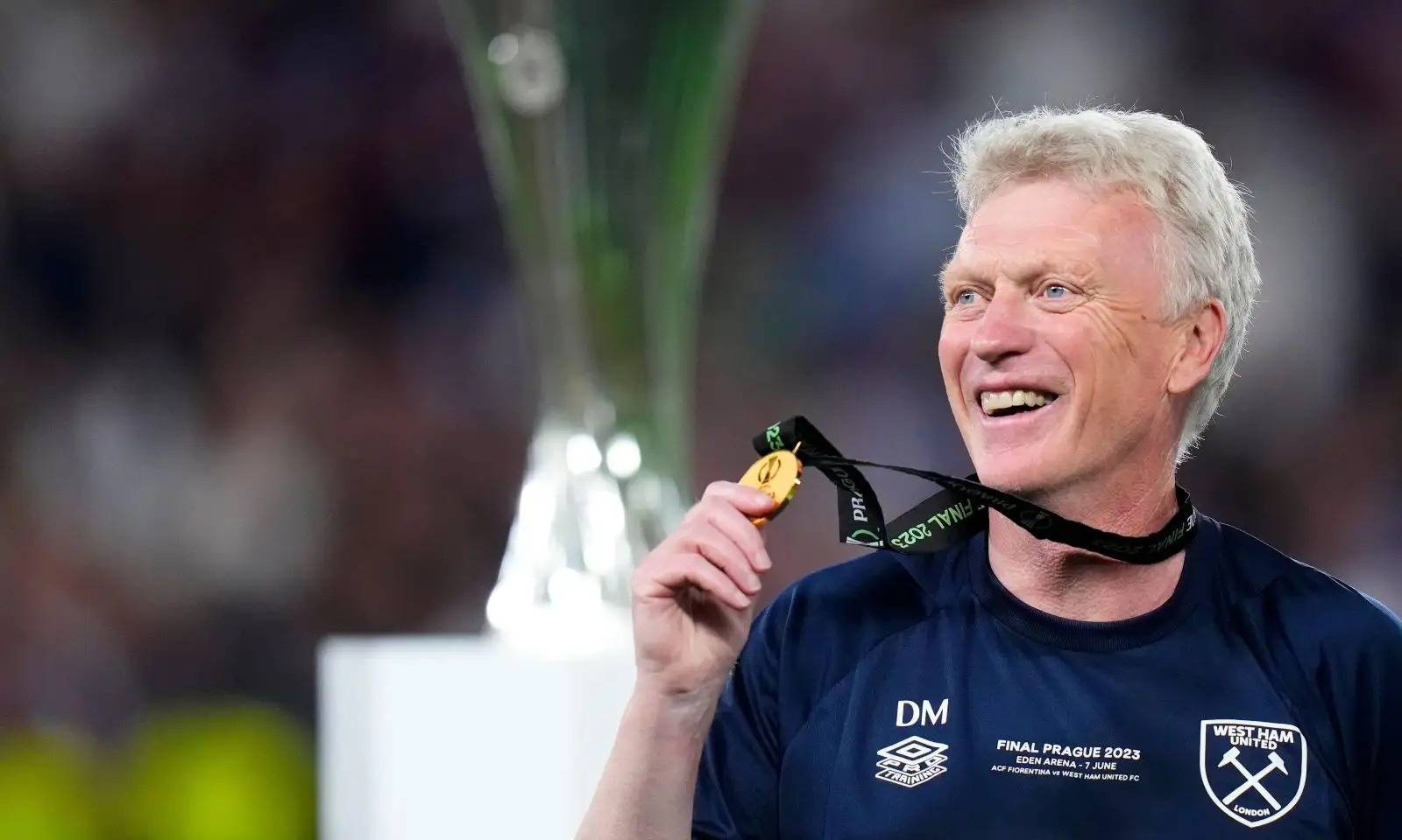 David Moyes’ chaotic Conference League celebrations highlight the culmination of a wonderful career