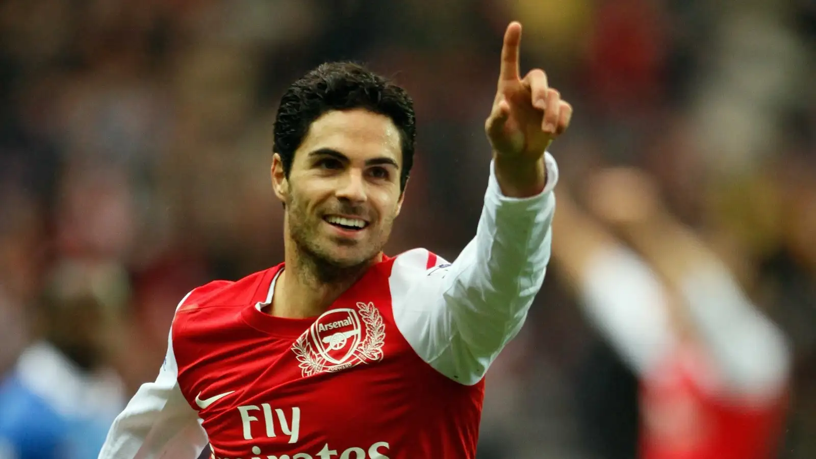 Mikel Arteta in an Arsenal shirt