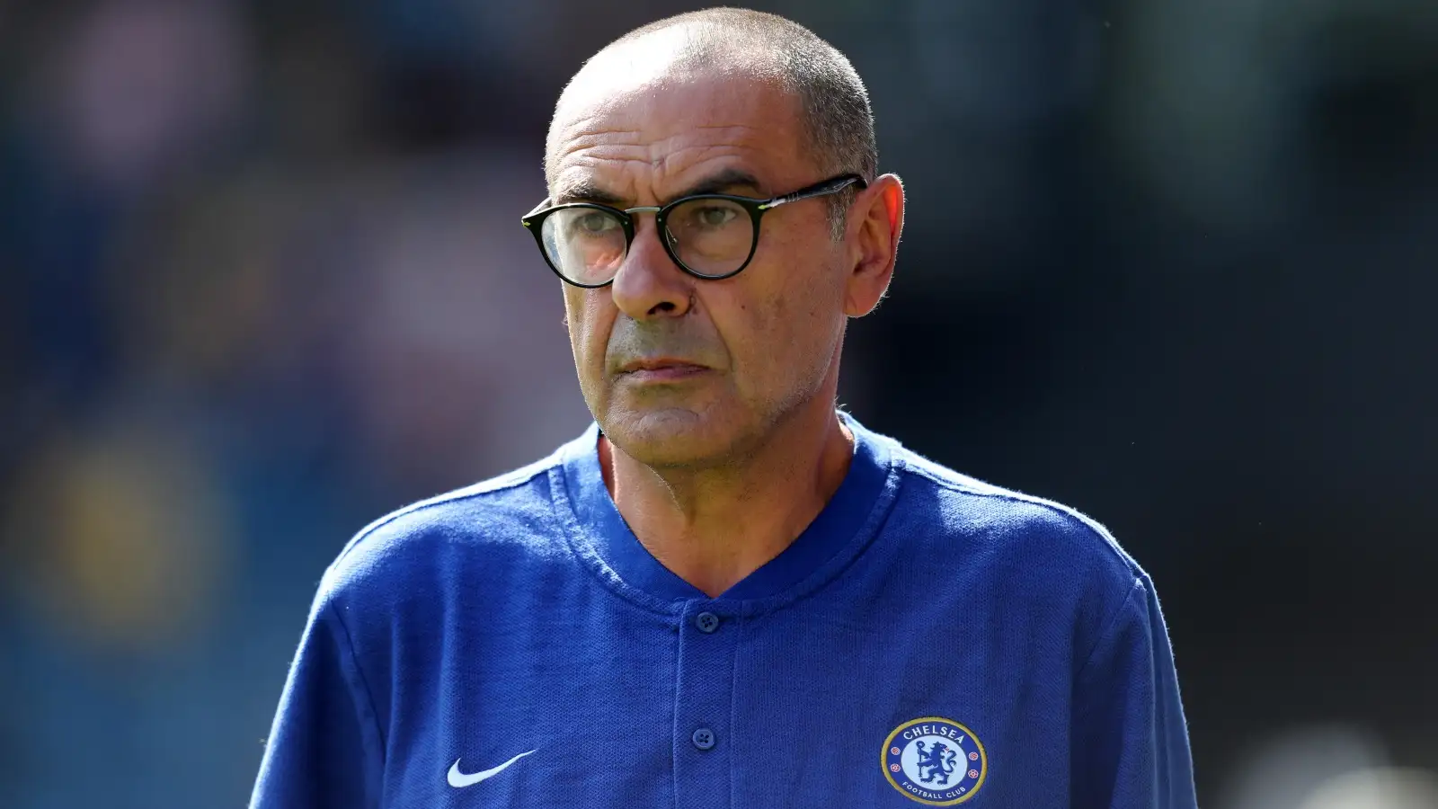 Maurizio Sarri during the Premier League match between Huddersfield Town and Chelsea at John Smith's Stadium, Huddersfield, August 2018.