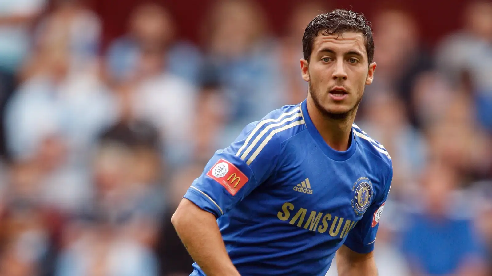 Eden Hazard during the 2012 Community Shield between Chelsea and Manchester City at Villa Park, Birmingham, August 2012.