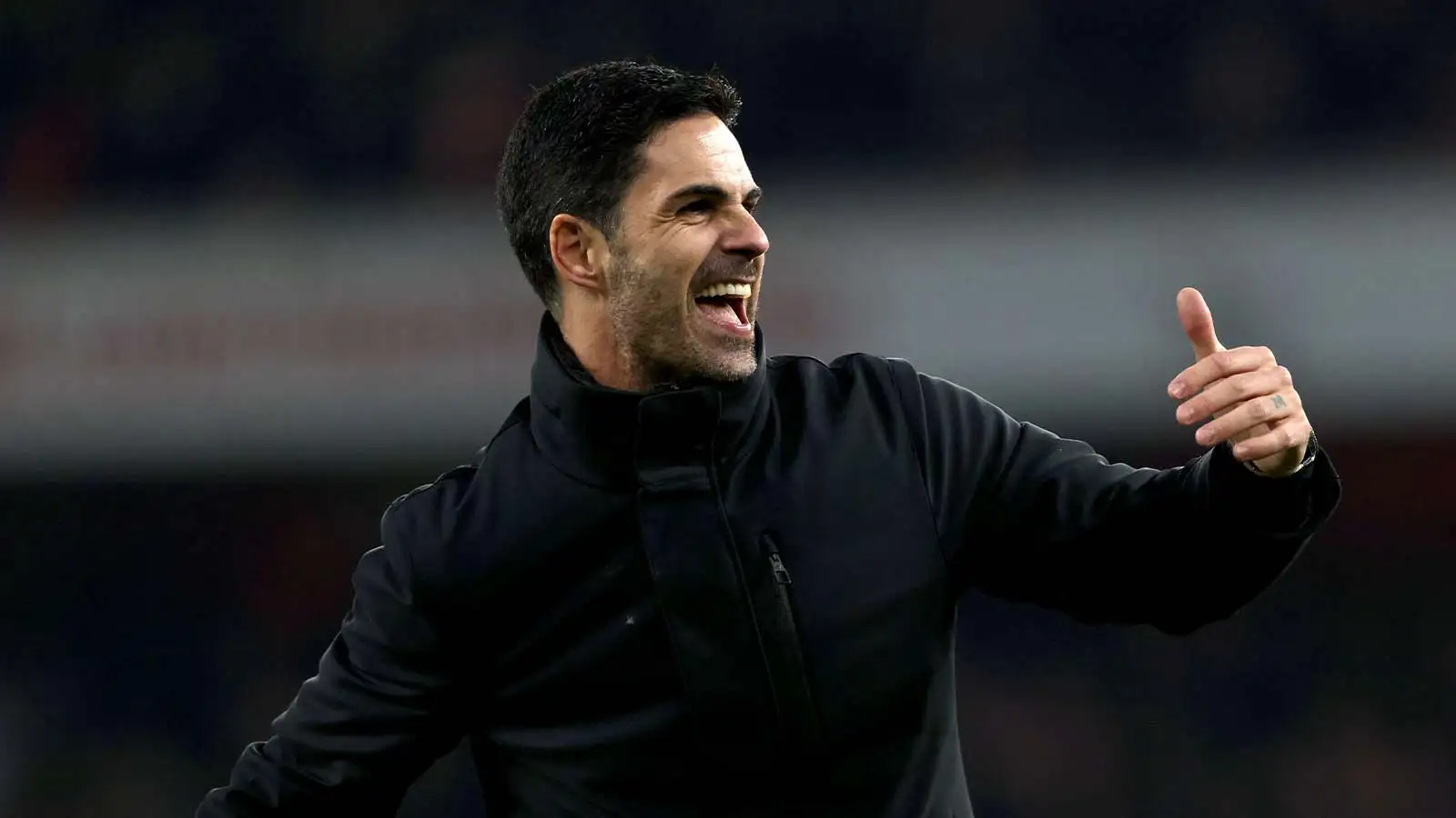 Mikel Arteta (Arsenal head coach) celebrates