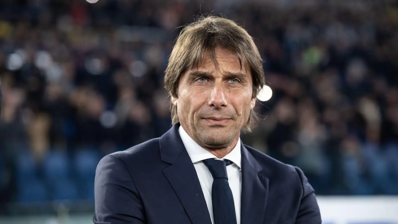 Antonio Conte head coach of Inter seen during the Serie A match between SS Lazio and Inter at Stadio Olimpico.