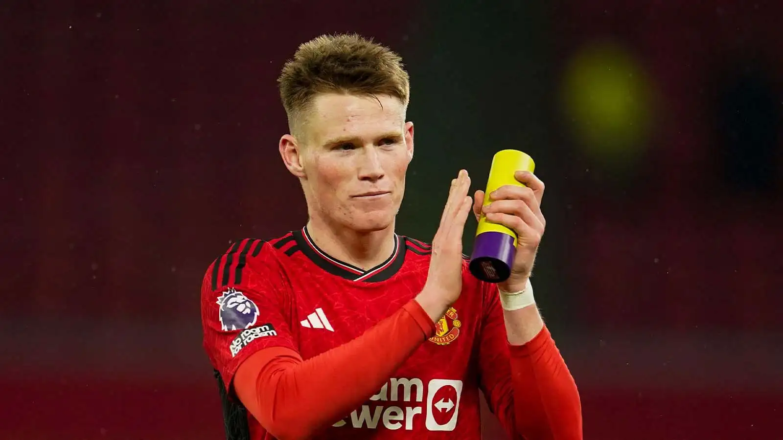 Manchester United's Scott McTominay applauds