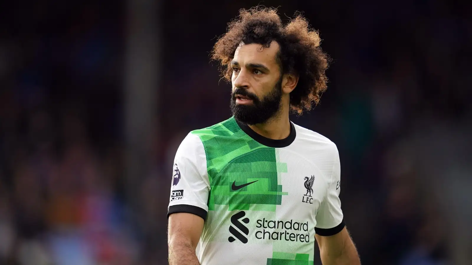 Liverpool's Mohamed Salah during their victory over Crystal Palace in December 2023.