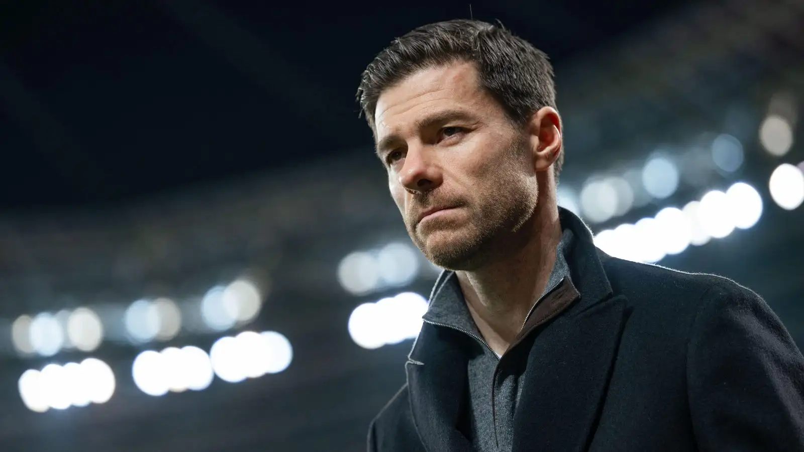 Xabi Alonso on the touchline.