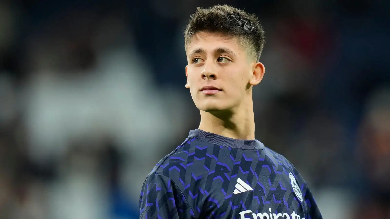 Arda Guler of Real Madrid CF during the La Liga match between Real Madrid and RCD Mallorca played at Santiago Bernabeu Stadium on January 3, 2024 in Madrid, Spain.