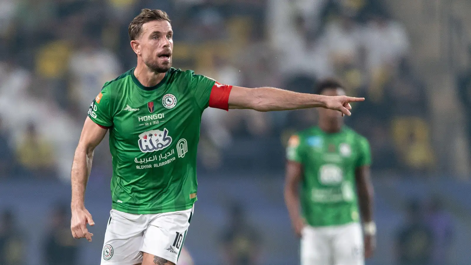 Jordan Henderson of Al Ettifaq FC during their Round 16 of the SAFF Saudi Arabia KingÕs Cup 2023-24 match between Al Nassr FC and Al Ettifaq FC at Al Awwal Park Stadium on October 31, 2023 in Riyadh, Saudi Arabia.