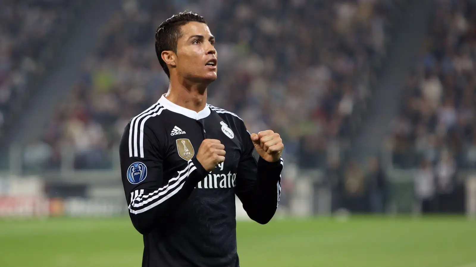 May 5, 2015 - Turin, United Kingdom - Cristiano Ronaldo of Real Madrid celebrates his equalising goal - Juventus vs. Real Madrid - UEFA Champion's League - Semi Final First Leg - Juventus Stadium - Turin - 05/05/2015