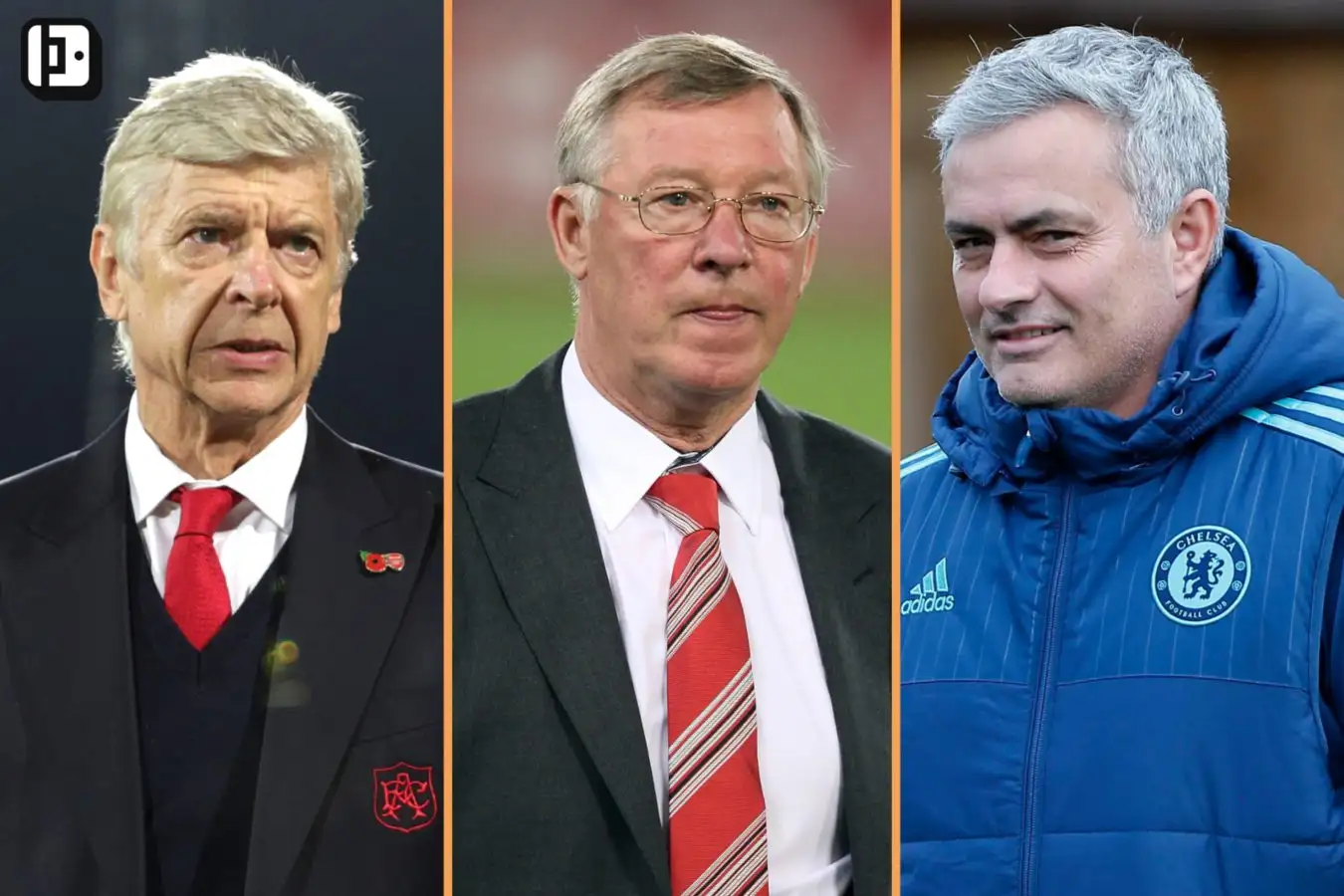 Arsene Wenger, Sir Alex Ferguson, Jose Mourinho