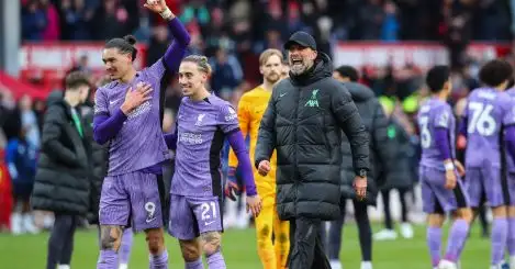 Jürgen Klopp manager of Liverpool is all smiles after his team win in the Premier League match Nottingham Forest vs Liverpool at City Ground, Nottingham, United Kingdom, 2nd March 2024