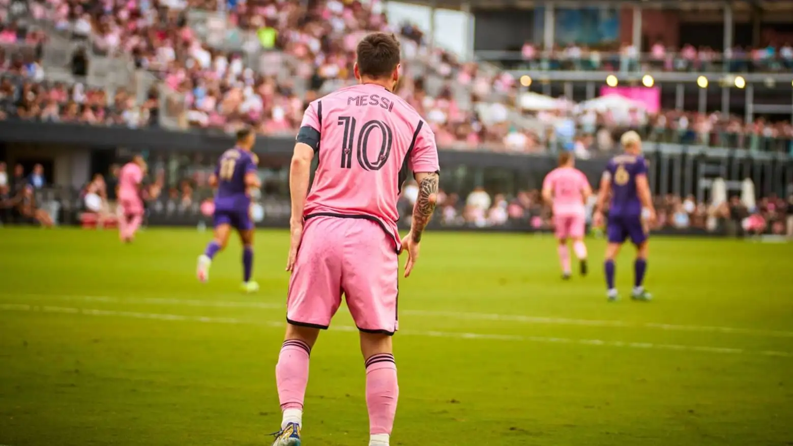 Fort Lauderdale, FL, USA. 2nd March 2024. 10-Lionel Messi of Inter Miami during the match Orlando City SC vs Inter Miami CF at CHASE Stadium in Florida, USA.