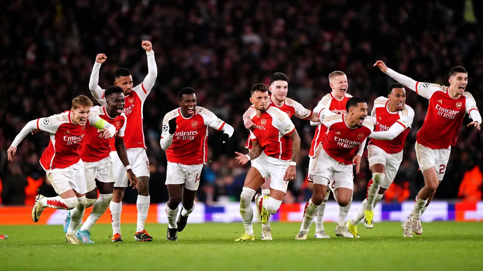 Arsenal are in their first Champions League quarter-final since 2010.