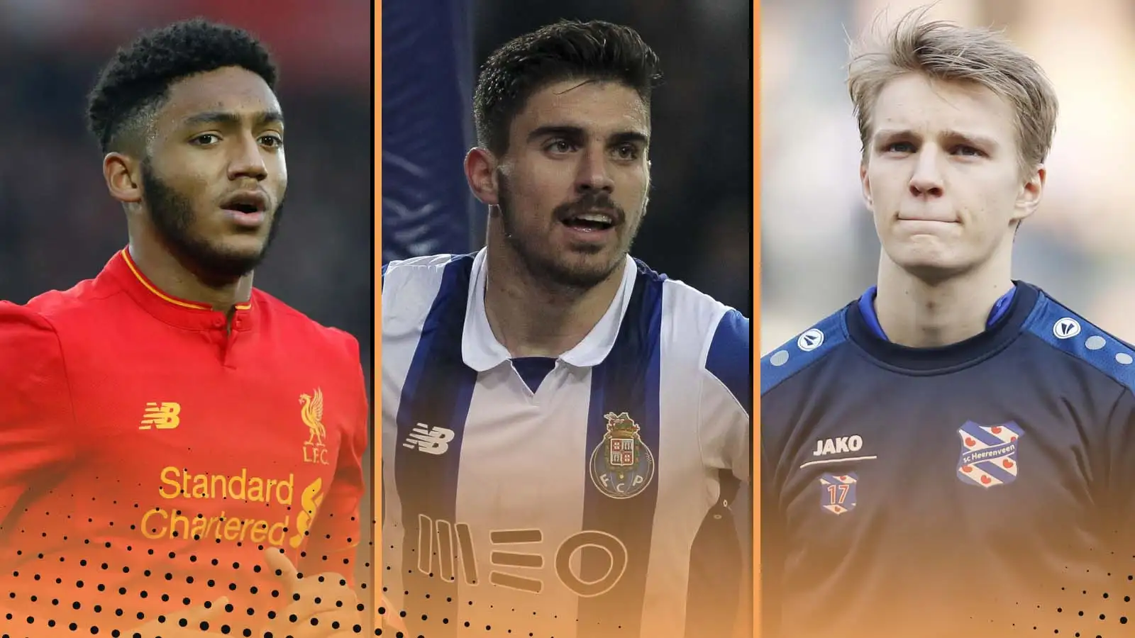 Joe Gomez, Ruben Neves and Martin Odegaard