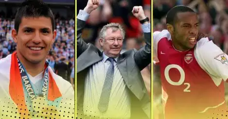 Planet Football's Ultimate Premier League Quiz: (L-R) Sergio Aguero, Sir Alex Ferguson, Thierry Henry