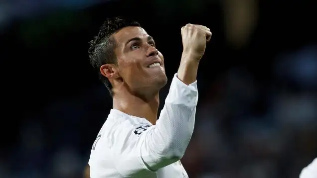 Cristiano Ronaldo celebrates for Real Madrid