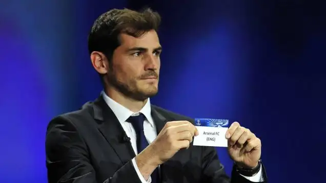 Monte Carlo, Monaco. 28th Aug, 2014. IKER CASILLAS chosen Arsenal FC, group D during the UEFA Champions League 2014 - 15 Draw at Grimaldi Forum.