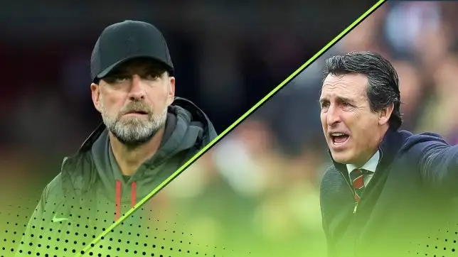 Unai Emery Jurgen Klopp Premier League Top Six Head-to-Head table in 2023-24 Aston Villa Liverpool Tottenham Arsenal Man City Man Utd