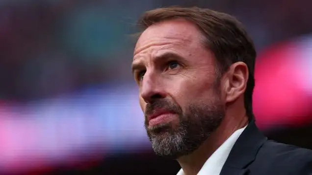 England Manager Gareth Southgate looks on