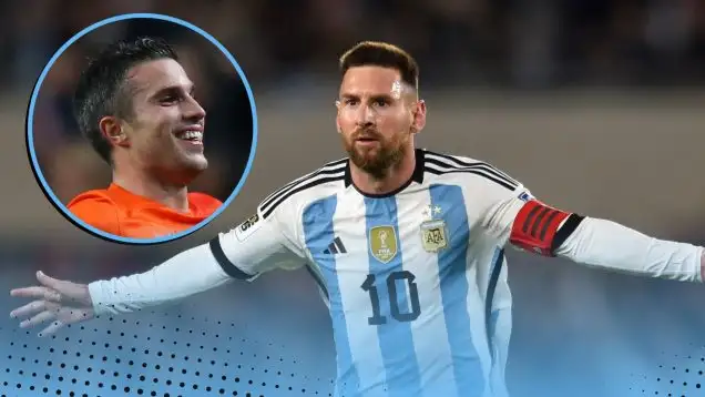 Lionel Messi international goalscoring record outscored world-class players including Robin van Persie