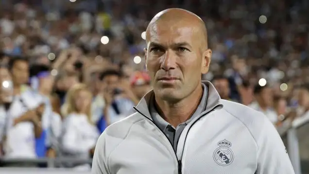 Zidane won three Champions League trophies with Madrid.