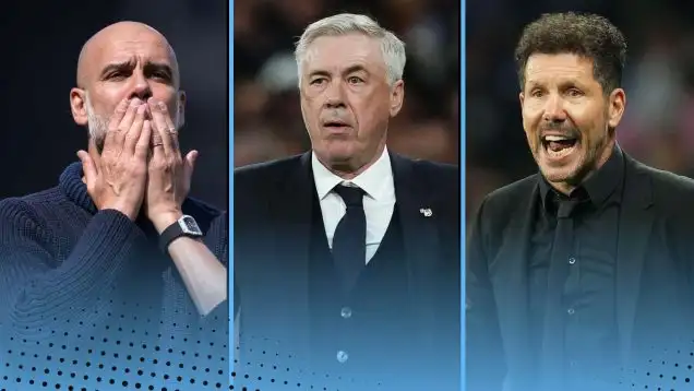 Pep Guardiola, Carlo Ancelotti, Diego Simeone