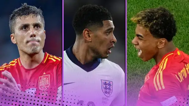 Euro 2024 Player of the Tournament power rankings contenders Rodri Jude Bellingham Lamine Yamal