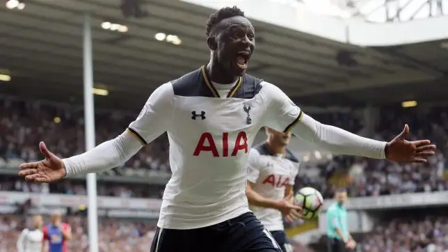 Tottenham's Victor Wanyama celebrates after scoring a goal during the English Premier League soccer match between Tottenham Hotspur and Crystal Palace at White Hart Lane in London, Saturday Aug. 20, 2016. (AP Photo/Tim Ireland)