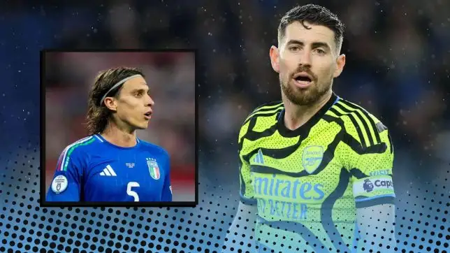 Riccardo Calafiori and Jorginho.